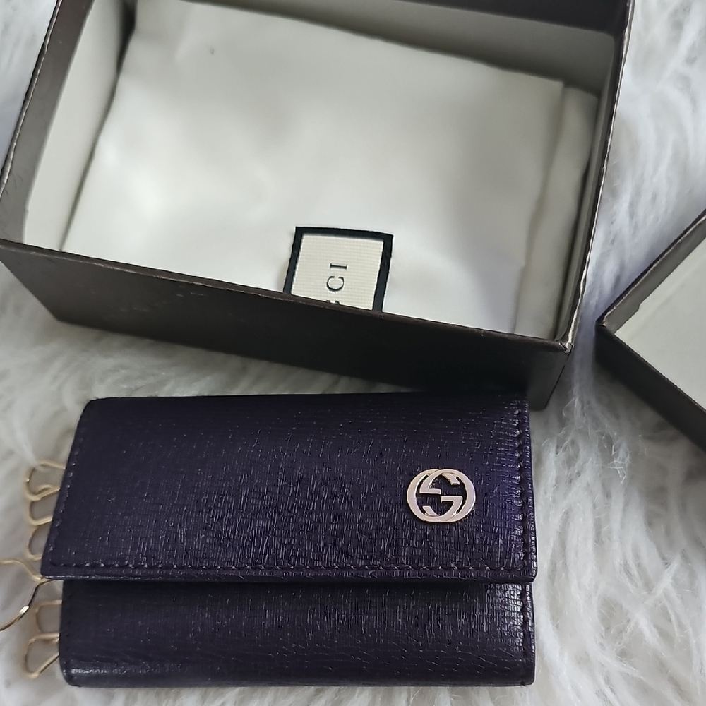 Gucci Purple Key Holder